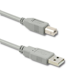 Kabel USB 2.0 USB A vidlice,USB B vidlice 1m šedá
