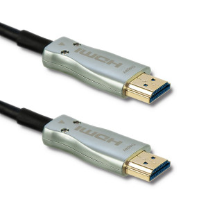 Kabel HDMI 2.0,optický HDMI vidlice,z obou stran 10m černá