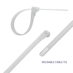 Cable tie multi use L: 450mm W: 7.2mm polyamide natural 50pcs.