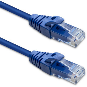 Patch cord U/UTP 6 lanko Cu PVC modrá 3m 26AWG