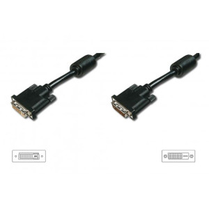 Kabel dual link DVI-D (24+1) zásuvka DVI-D (24+1) vidlice 5m