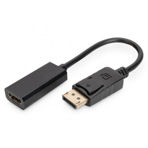 Kabel DisplayPort 1.2 DisplayPort vidlice, HDMI zásuvka 150mm