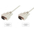 Kabel D-Sub 9pin vidlice, z obou stran 3m béžová Žíla: Cu