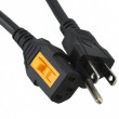 Kabel 3x18AWG IEC C13 zásuvka,NEMA 5-15 (B) vidlice PVC 5m