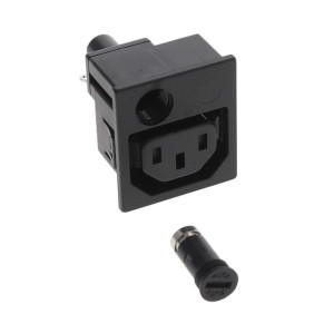 Konektor napájecí AC zásuvka zásuvka 10A 250VAC IEC 60320