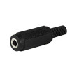 Zástrčka Jack 3,5 mm zásuvka mono přímý na kabel pájení 4mm