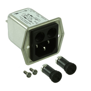Konektor IEC 60320,napájecí AC C14 (E), s filtrem,2x pojistka