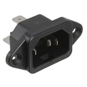 Konektor IEC 60320,napájecí AC C14 (E), V-lock zásuvka 10A