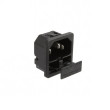 Konektor IEC 60320,napájecí AC 6200 C14 (E),1x pojistka 10A