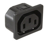 Konektor: napájecí AC zásuvka zásuvka IEC 60320 C13 (F) IP30