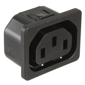 Konektor: napájecí AC zásuvka zásuvka IEC 60320 C13 (F) IP30