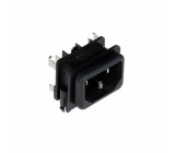 Konektor IEC 60320,napájecí AC C14 (E),2x pojistka zásuvka