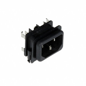 Konektor IEC 60320,napájecí AC C14 (E),2x pojistka zásuvka