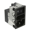 Konektor napájecí AC zásuvka vidlice 4A 250VAC fastony 4,8mm