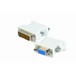 Adaptér D-Sub 15pin HD zásuvka,DVI-I (24+5) vidlice