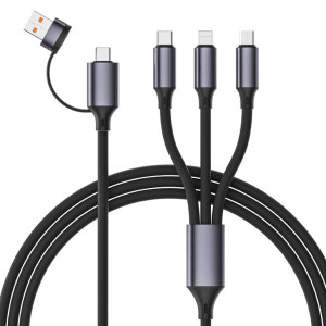 Kabel USB 2.0 1,5m černá silikon Cablexpert 2,1A