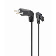 Kabel 2x0,5mm2 PVC 1m černá 2,5A 250V Cablexpert