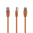 Patch cord U/UTP 5e lanko CCA PVC oranžová 1m 26AWG Økab: 5mm