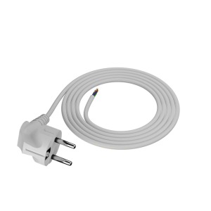 Kabel 3x0,75mm2 PVC 2m bílá 16A 250V