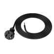 Kabel 2x1,5mm2 CEE 7/17 (C) vidlice,vodiče guma 2m černá 16A