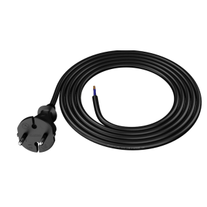 Kabel 2x1,5mm2 CEE 7/17 (C) vidlice,vodiče guma 2m černá 16A