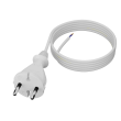 Kabel 2x1mm2 CEE 7/17 (C) vidlice,vodiče PVC 3m bílá 16A