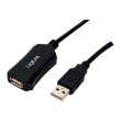 Repeater USB USB 2.0 USB A zásuvka,USB A vidlice 5m černá