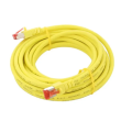 Patch cord S/FTP 6 lanko Cu LSZH žlutá 5m 27AWG