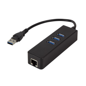 Adaptér USB na Fast Ethernet s hubem USB USB 3.0