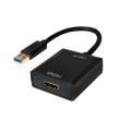 Adaptér USB 2.0,USB 3.0 HDMI zásuvka,USB A vidlice černá