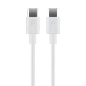 Kabel USB 2.0 USB C vidlice,z obou stran 2m bílá