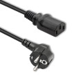 Kabel CEE 7/7 (E/F) úhlová vidlice,IEC C13 zásuvka 1,5m 16A