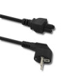 Kabel 3x0,75mm2 CEE 7/7 (E/F) úhlová vidlice,IEC C5 zásuvka