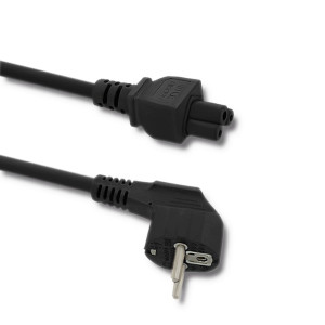 Kabel 3x0,75mm2 CEE 7/7 (E/F) úhlová vidlice,IEC C5 zásuvka