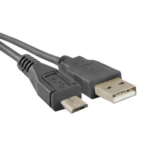 Kabel USB 2.0 USB A vidlice,USB B micro vidlice 1,8m černá