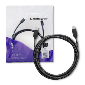 Kabel USB 3.1 USB C vidlice,z obou stran 2m černá