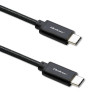 Kabel USB 2.0 USB C vidlice,z obou stran 1m černá 480Mbps