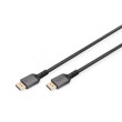 Kabel DisplayPort 1.4,HDCP 2.2 textilní 3m černá