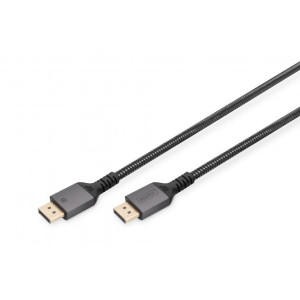 Kabel DisplayPort 1.4,HDCP 2.2 textilní 3m černá