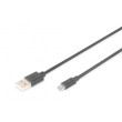 Kabel USB 2.0 USB A vidlice,USB B micro vidlice niklovaný 1m