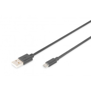 Kabel USB 2.0 USB A vidlice,USB B micro vidlice niklovaný 1m