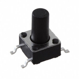 Mikrospínač TACT SPST-NO pol: 2 0,05A/12VDC SMT 1,6N 6x6mm