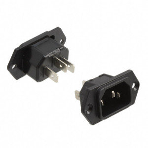 Konektor IEC 60320,napájecí AC C14 (E) zásuvka vidlice 10A