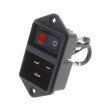 Konektor napájecí AC EC11 zásuvka vidlice 16A 250VAC max8mm