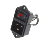Konektor napájecí AC EC11 zásuvka vidlice 16A 250VAC max8mm