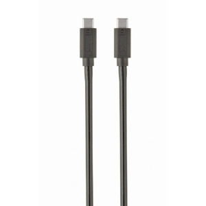 Kabel USB 3.1 USB C vidlice,z obou stran zlacený 1m černá