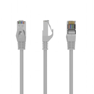 Patch cord F/UTP 6 lanko CCA PVC bílá 0,25m RJ45 vidlice