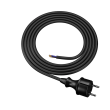 Kabel 2x1,5mm2 CEE 7/17 (C) vidlice,vodiče PVC 1,5m černá