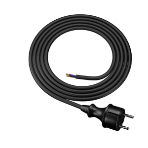 Kabel 2x1,5mm2 CEE 7/17 (C) vidlice,vodiče PVC 1,5m černá