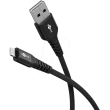 Kabel USB 2.0 vidlice Apple Lightning,USB A vidlice 1m černá